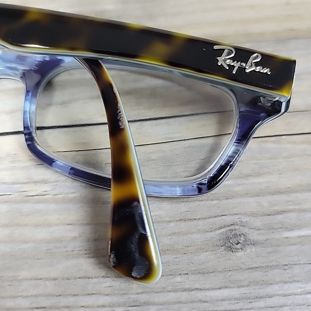 RAY-BAN RB5150 5023 Eyeglasses Frames 50-19 135mm Havana Tortoise Blue‎ - Picture 9 of 11